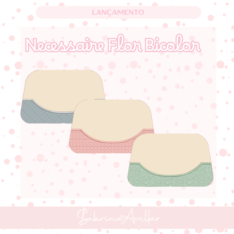 NECESSAIRE FLOR BICOLOR