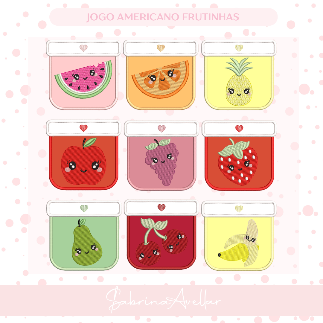 JOGO AMERICANO FRUTINHAS