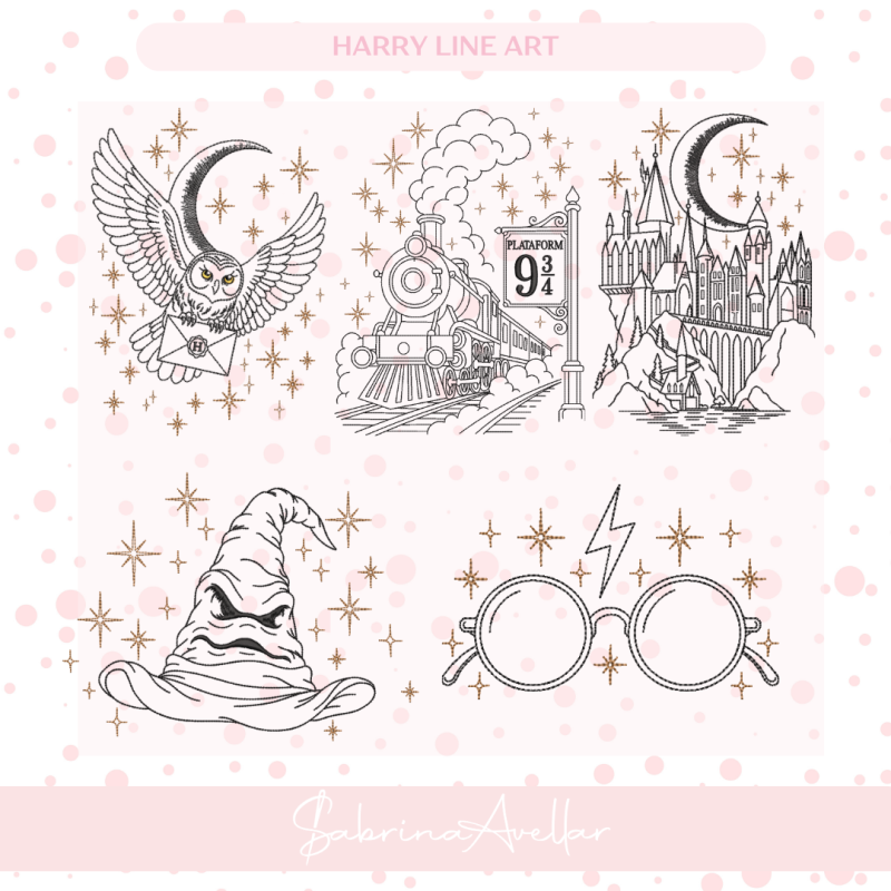 HARRY LINE ART